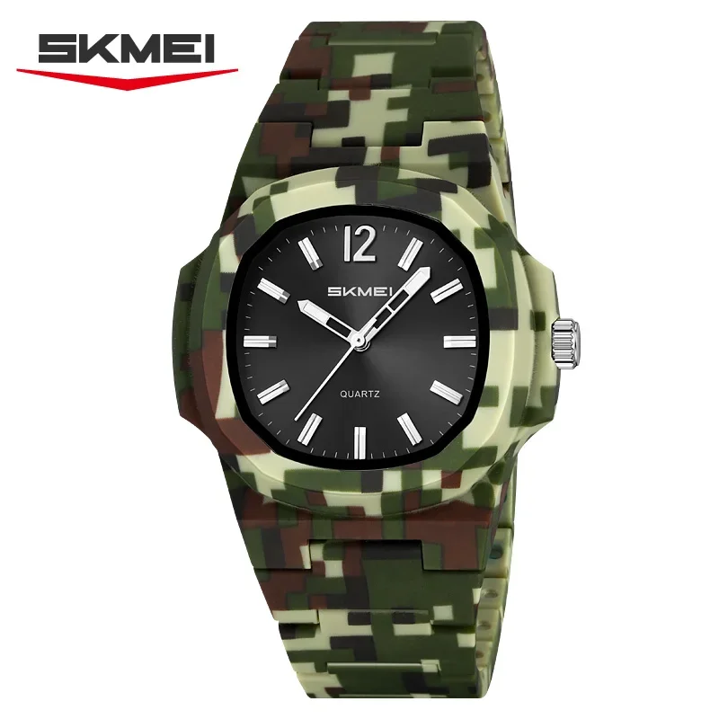 Reloj Deportivo Impermeable (camuflaje Verde) Para Hombre Y Mujer, Reloj Elegante