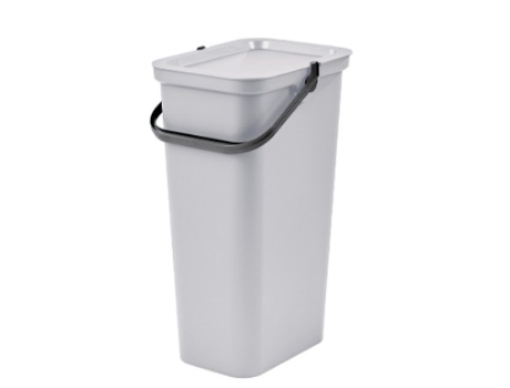 Cubo de Basura para Reciclaje Tontarelli Moda Blanco 24 L