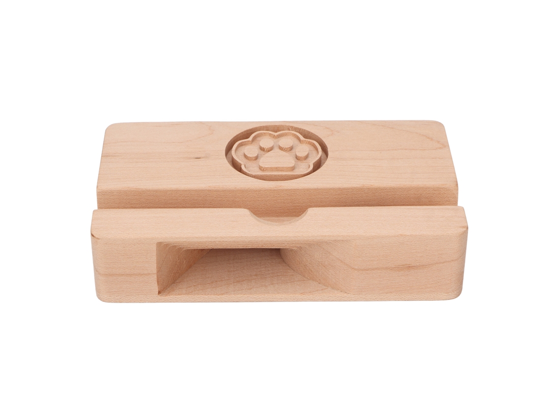 Difusor De Aceite Esencial De Madera Con Patita De Gato Y Soporte Para Teléfono