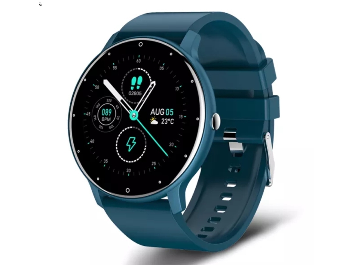 Smartwatch LIGE Ultra Fino Azul en portugués recibe notificaciones y Alertas de llamadas incluye funciones deportivas