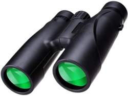 Telescopios de alta magnificación HD 12x32, binoculares ligeros para deportes, senderismo, visión nocturna con poca luz, color negro Gusshious