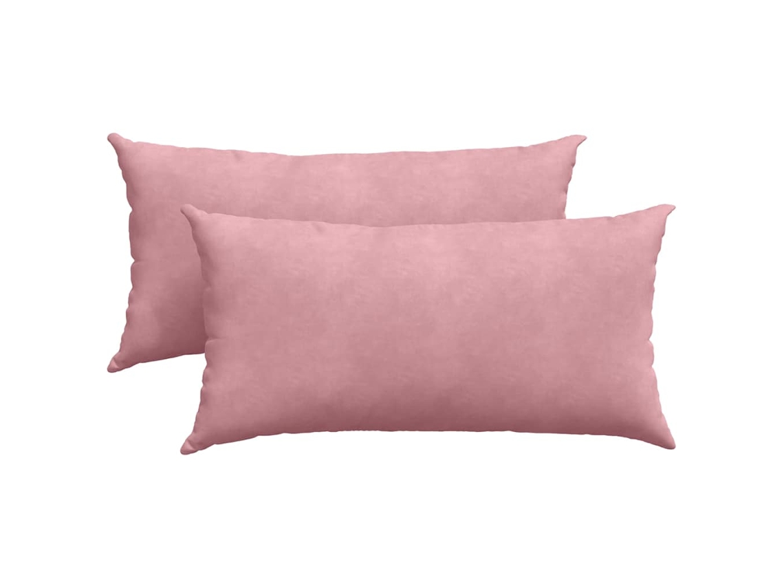 Juego de cojines para sofá HARLANV1 (2 piezas) en tela o rosa (80x40cm)