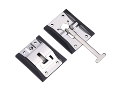 Soporte Metálico En Forma De T De 5,1" Para Puerta De Entrada Con Gancho Y Accesorio Para Caravana/autocaravana.
