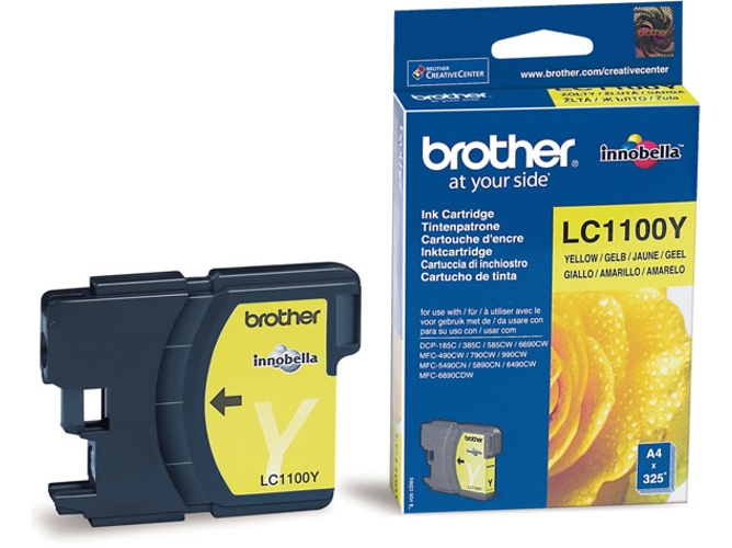 Cartucho de tinta Original BROTHER LC1100Y Amarillo