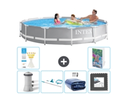 Intex Piscina Prism Frame Redonda - 366x76 Cm - 7-peças S217