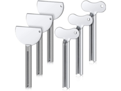 Dispensador de pasta de dientes de 6 piezas, exprimidor de tubo de metal, Rosewell
