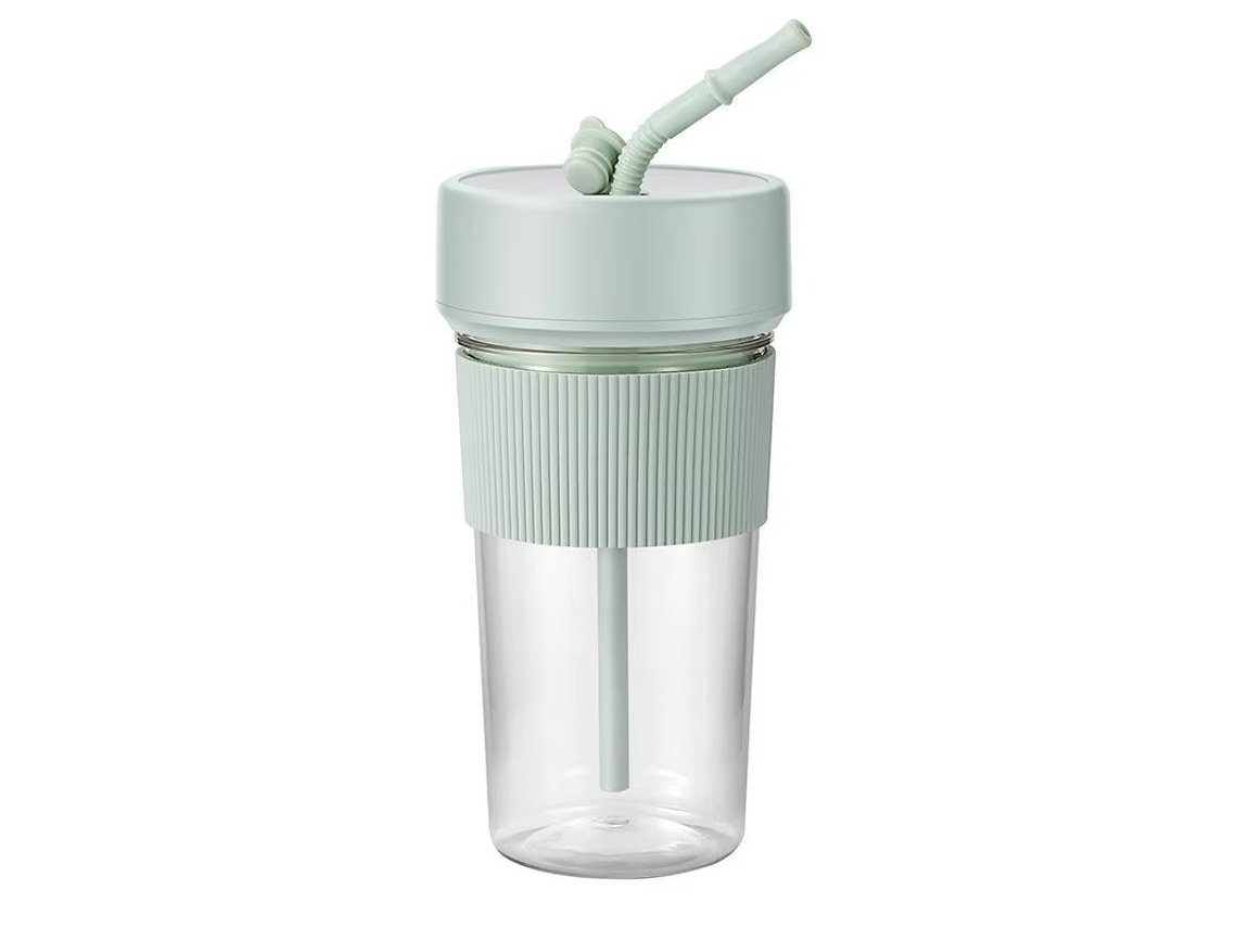 Vaso para jugo K5, portátil y de gran capacidad. Carga USB, para uso doméstico. Sfushos (verde)