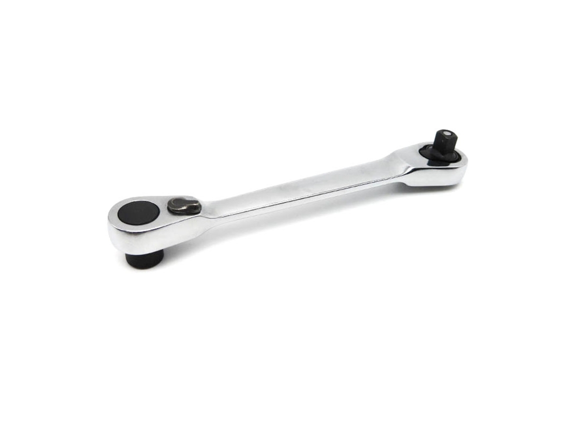 Llave De Rodillos De Doble Cabeza De Liberación Rápida De 1/4 De Pulgada Y 72 Dientes Con Destornillador De Puntas