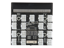 Placa De Adaptador De Distribución De Energía De 17 Puertos De 6 Pines Placa De Derivación 12v 1200w