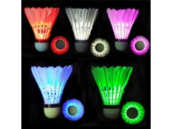5 Pelotas De Bádminton Blancas Con Iluminación Led