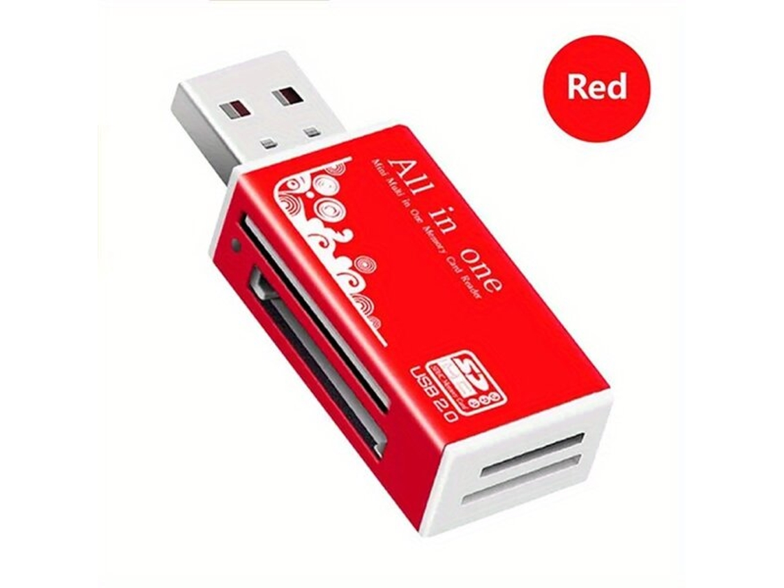 Adaptador de lector de tarjetas USB 2.0 4 en 1 Tadvyyvayotoy