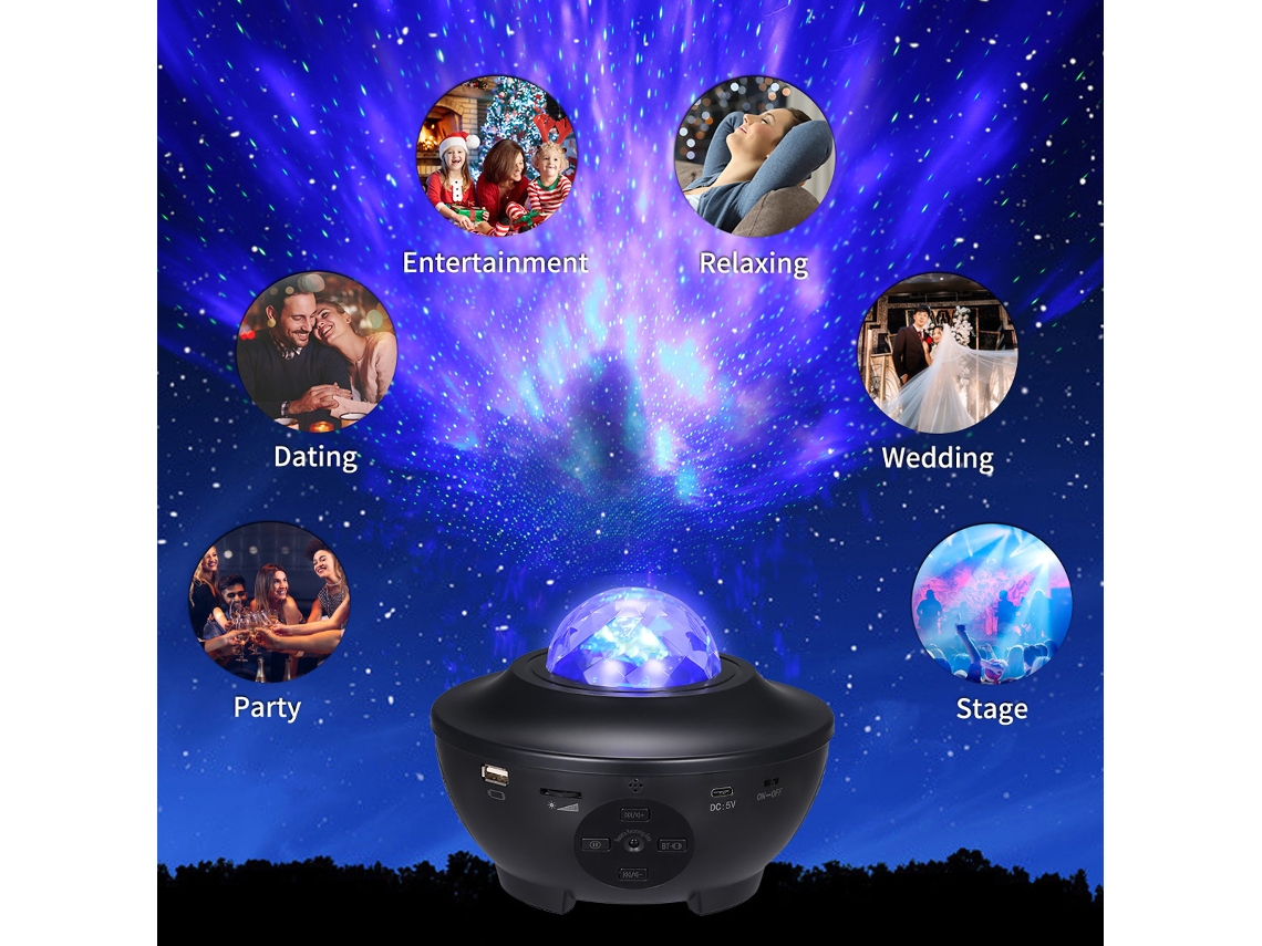 2026-proyector De Luces Estelares Tomshine Con Wi-fi, App, 21 Modos, Control Remoto Y Reproductor De Música Bt Para Dormitorio Y Fiestas