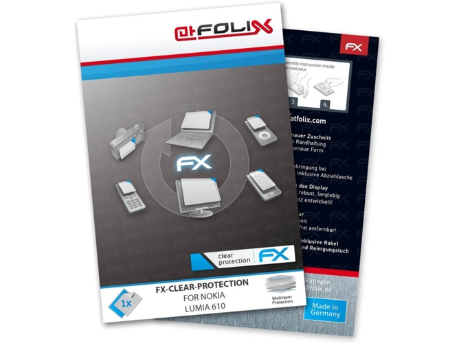 Protector de Pantalla Nokia Lumia 610 ATFOLIX FX-Clear