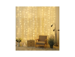 Cortina Led Luminosa 3X1M Luz Cálida GSC