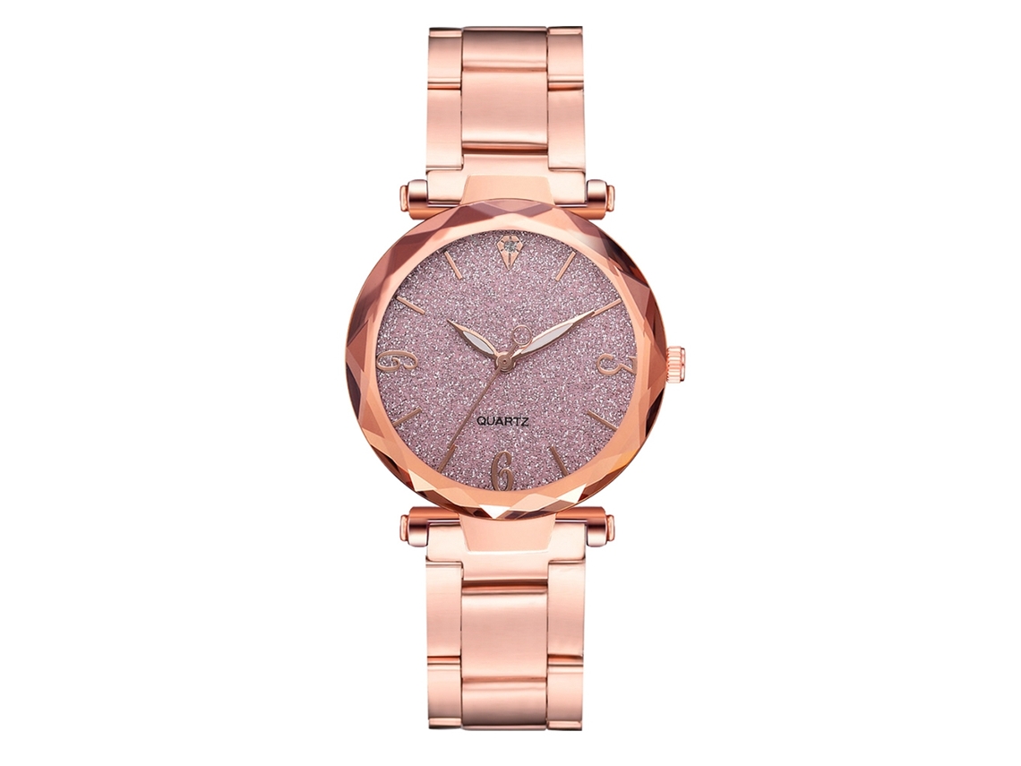 Reloj De Pulsera De Cuarzo Azul Marino Para Mujer Con Correa De Cuero Y Bisel Redondo.