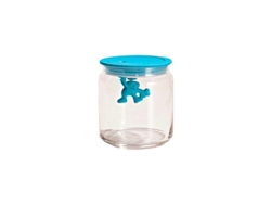 Tarro con Tapa HermÃ©tica Azul 700Ml - Gianni A Little Man Holding On Tight A DI ALESSI