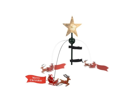 Ambiance Estrella de árbol de Navidad con Papá Noel LED