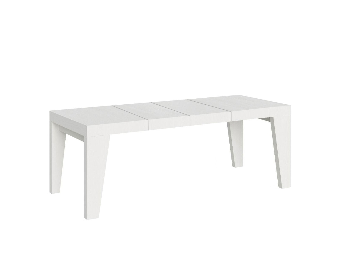 Mesa extensible 200/304x90 cm Naxy Premium Fresno Blanco Itamoby