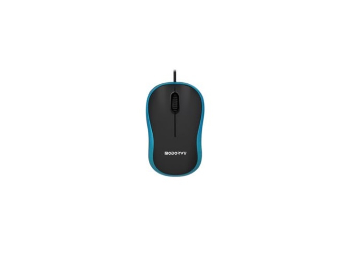 Ratón con cable para ordenador, 1000 DPI, cable de 1,5 metros, MODORWY MO1107 NEGRO AZUL