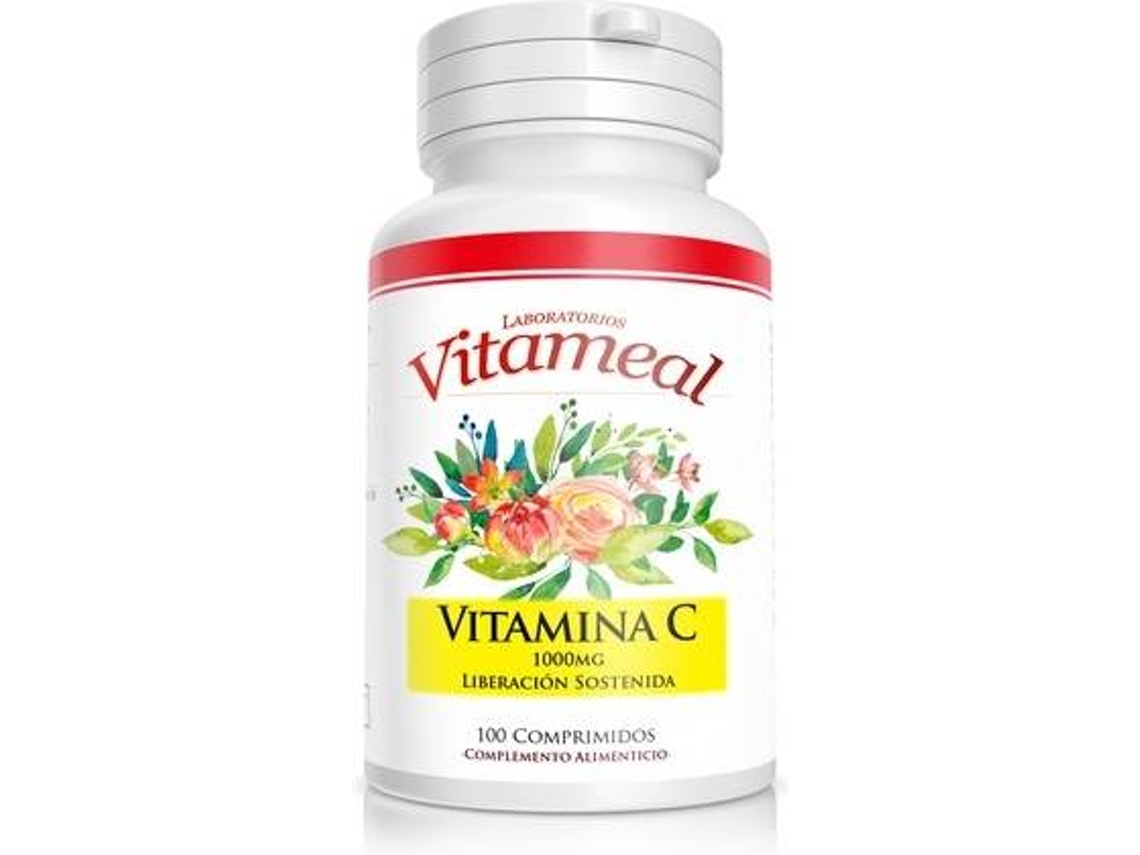 Complemento Alimentar VITAMEAL Vitamina C Liberação Prolongada (100 comprimidos de 1000mg)