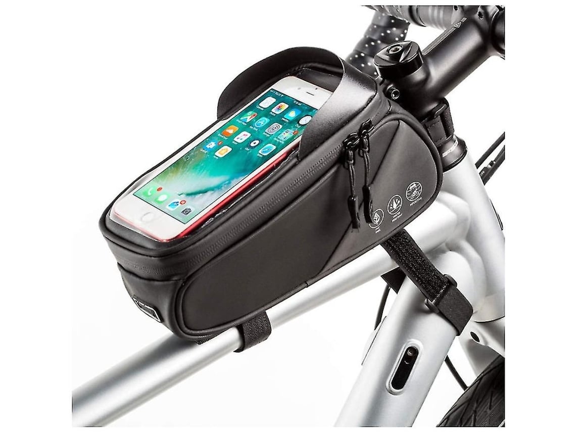 SAISIYIKY Bolsa para montaje en cuadro de bicicleta con visera solar.