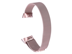Pulsera De Reloj Magnética De Acero Inoxidable Para Fitbit Charge 3 Pulsera De Reemplazo Rosa Rosado