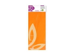 Papel Celofane Liderpapel 50X70 Cm 22G/M2 Bolsa de 5 Folhas Laranja