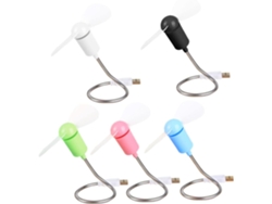 Juego De 5 Mini Ventiladores De Escritorio Silenciosos Y Flexibles Para Portátil