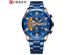 Reloj De Hombre (azul), Esfera De Motocicleta, Seis Manecillas, Reloj De Pulsera De Cuarzo Para Negocios.