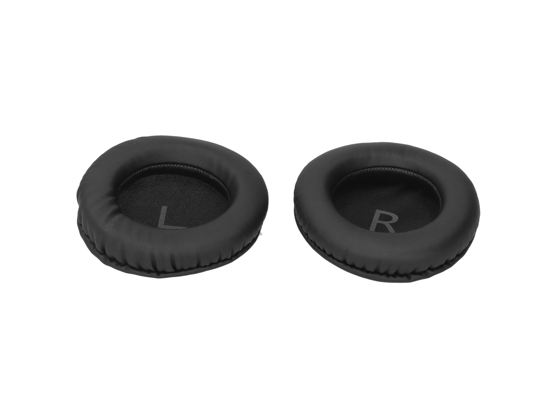 Almofadas De Ouvido Universal 100mm Para Headset Letreiro L/r Substituição Preto