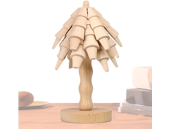 Salvamanteles de madera con forma de árbol de Navidad Gokoco resistentes al calor y antideslizantes