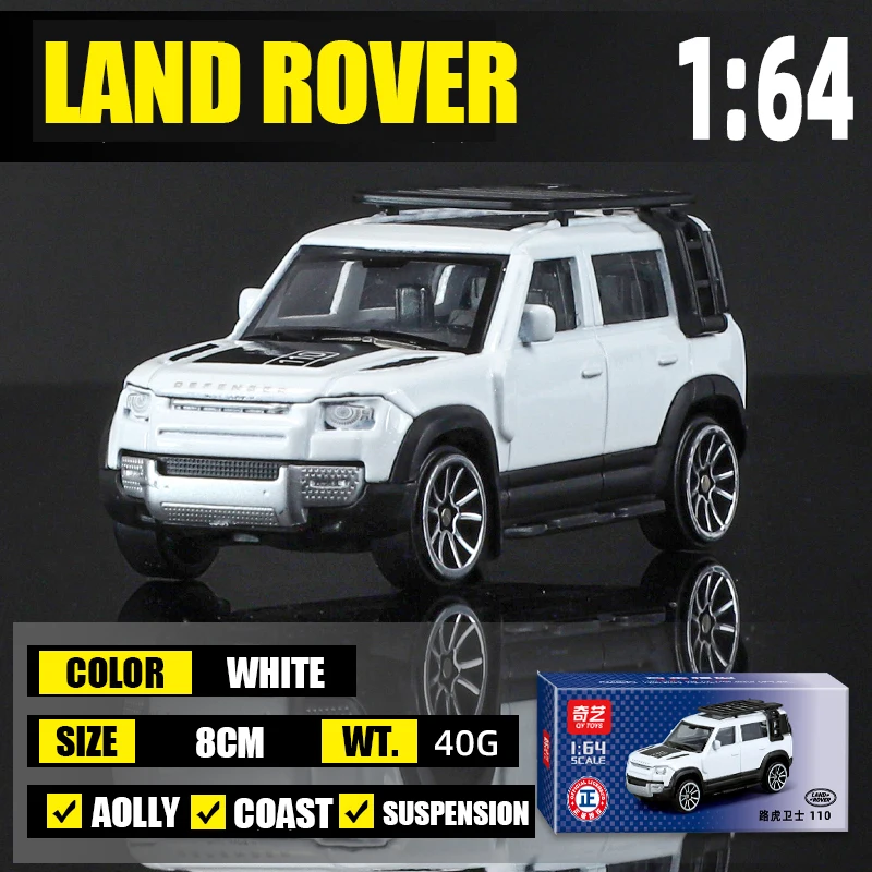Coche miniatura Super Racing (blanco) a escala 1/64
