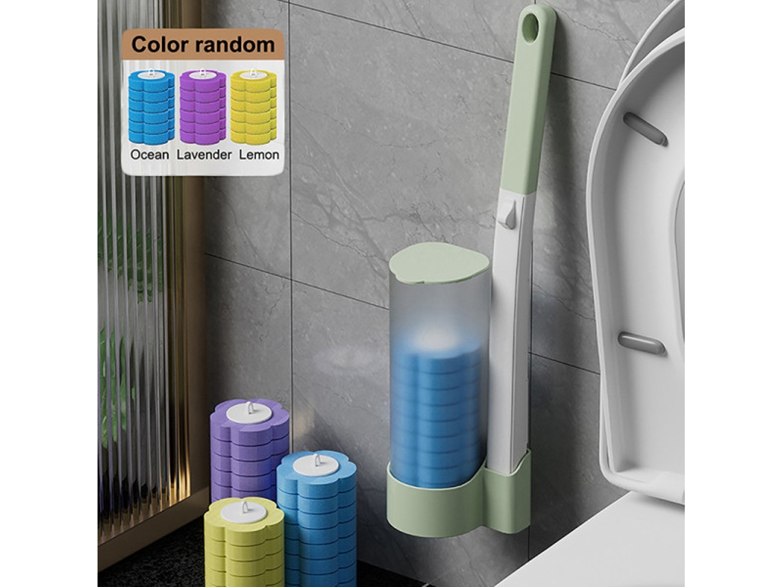 Cepillo de baño desechable CDQ, herramienta de limpieza de paredes, color verde claro, Jortmrd