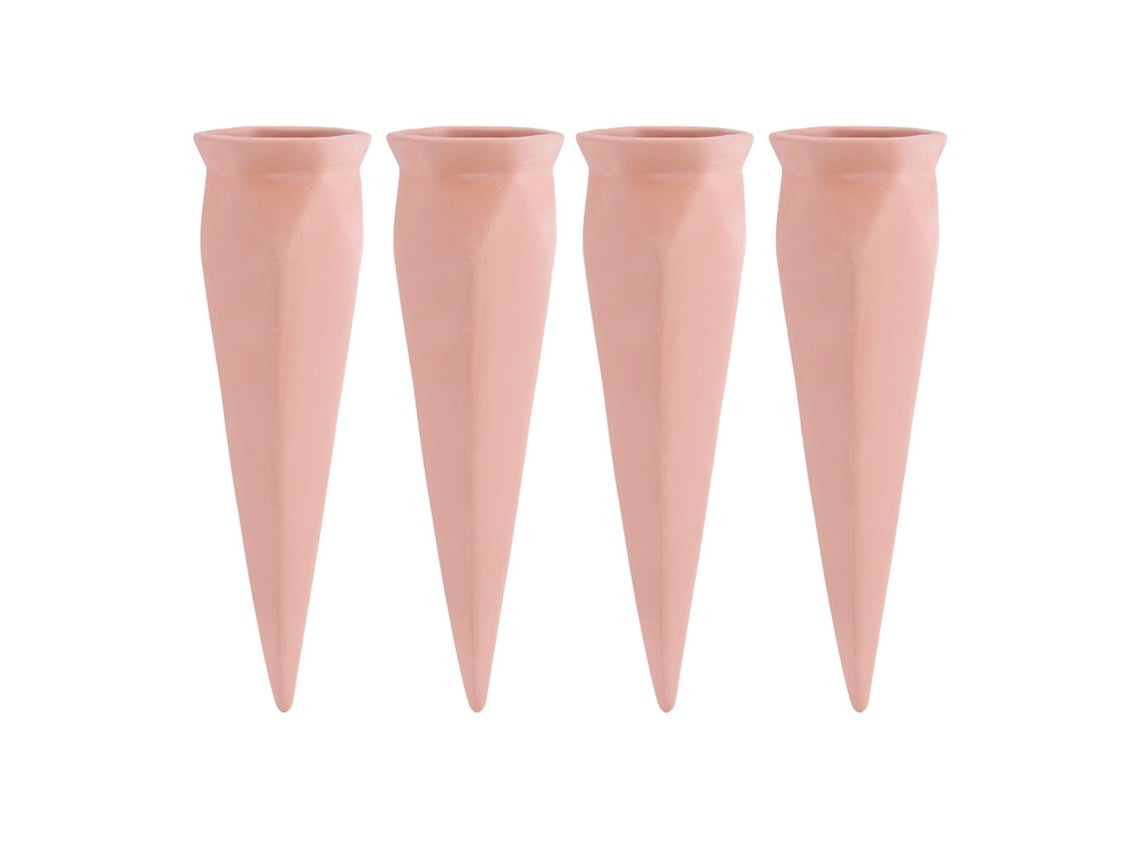 4 Estacas De Riego De Terracota Para Plantas De Interior/exterior, Jardín Con Autorriego