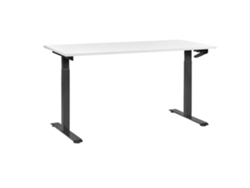 Escritorio para usar de pie o sentado BELIANI Destines de Tablero de fibra Blanco 160x72x119