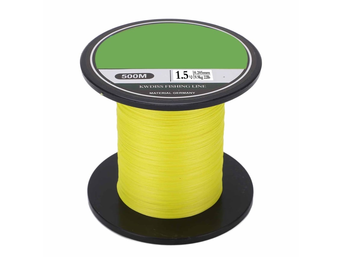 Danu26-hilo De Pesca Trenzado 8 Hilos 500m Ultra Fuerte Pe Para Pesca En El Mar Accesorio De Pesca Amarillo