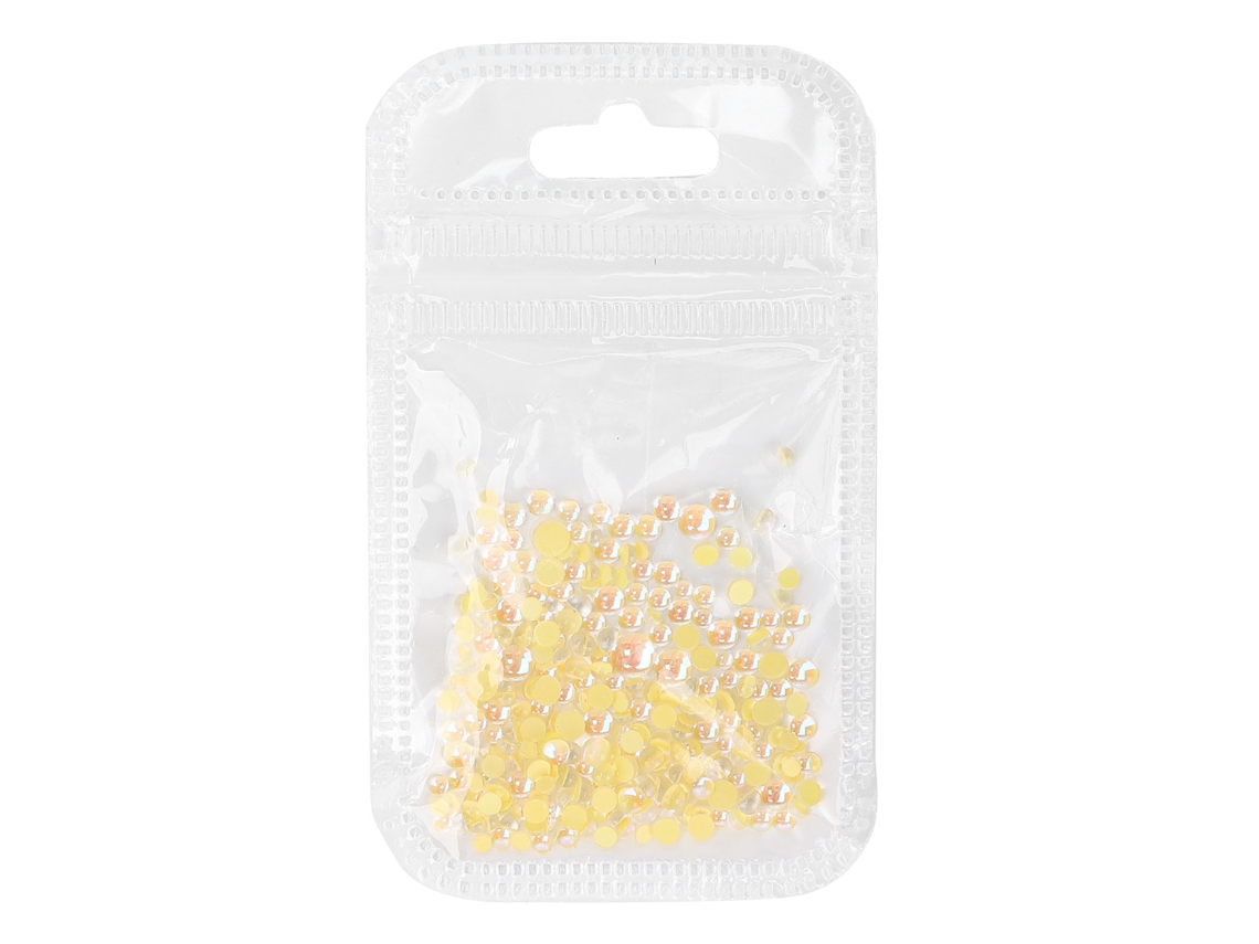Rebe - 300 unidades de perlas de cristal artificiales para uñas DIY, mini perlas, micro perlas, accesorios decorativos para manicuras.