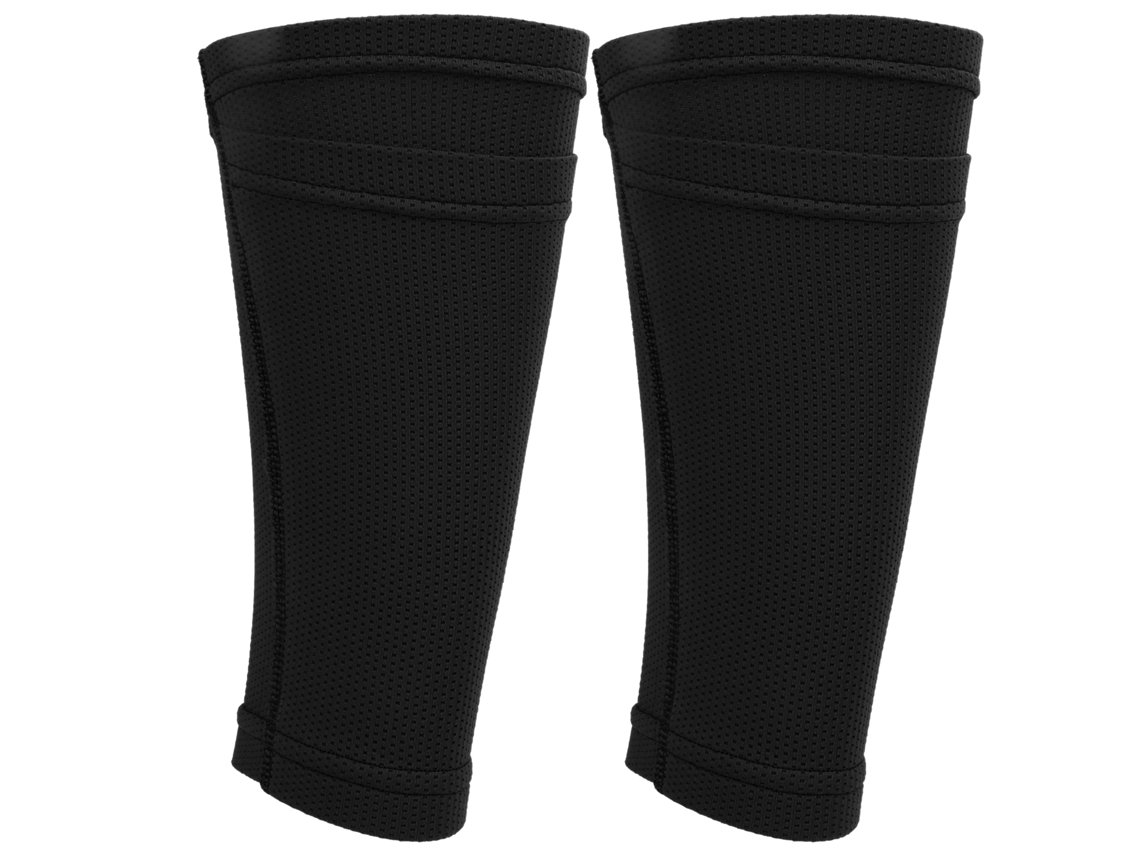 Calcetines Espinilleros De Doble Capa Para Adultos, Para Entrenamiento De Fútbol, Talla L, Negros.