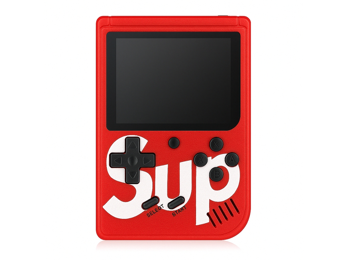 Consola de juegos portátil Sup con 400 juegos retro, salida AV para TV y control remoto adicional Retro Sup Red
