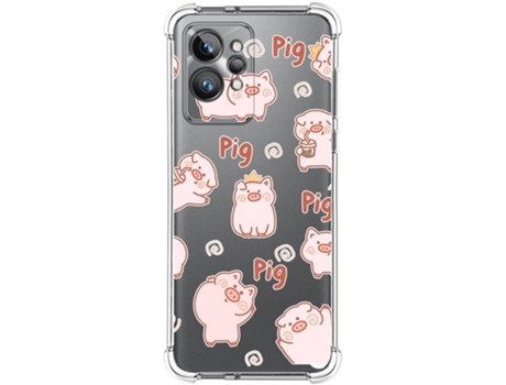 Carcasa para Realme GT 2 Pro 5G TUMUNDOSMARTPHONE Dibujos Antigolpes Cerdos Multicolor