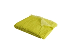 Manta 100% Algodón Verde Lima Con Flecos 130x170cm Bitald