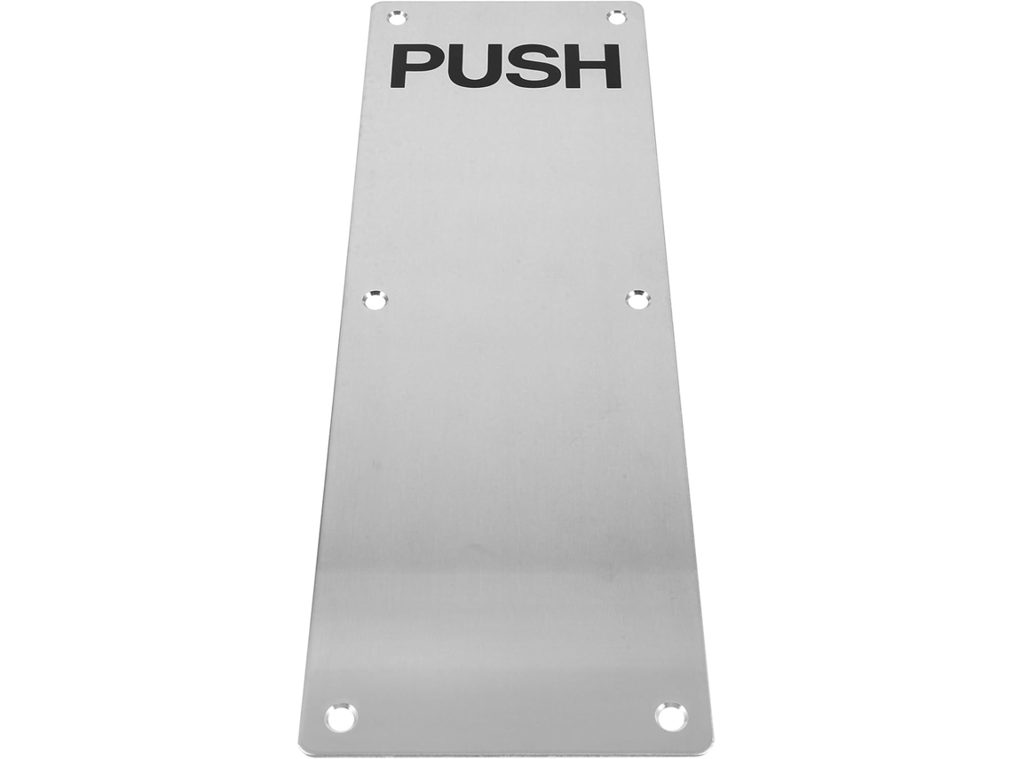 Placa De Puerta De Acero Inoxidable 304, Fácil De Instalar Con Tirador De Presión.