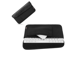 Estuche De Transporte Impermeable Y A Prueba De Polvo Para Teclado Y Ratón, Con Bolsillo Exterior Y Cierre De Velcro.