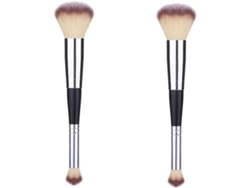 Brocha De Maquillaje Para Base Y Corrector, Con Mango De Madera Y Cerdas De Fibra Suave.