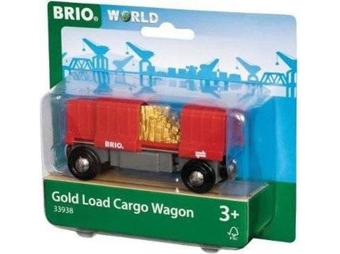 Coche Teledirigido BRIO Wagon Cargo Rouge (Rojo - 10.7x3.5x4.9cm - Edad Mínima: 3)