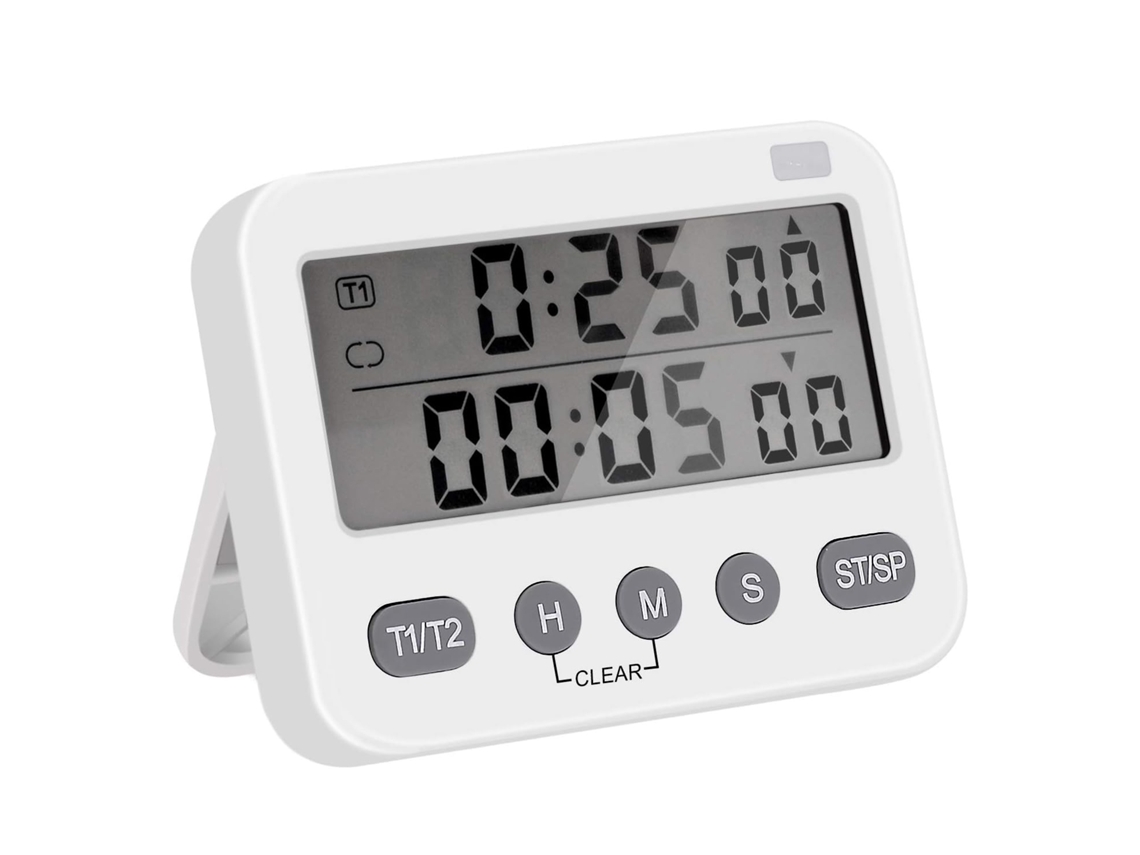 Pomodoro 25, Temporizador De Productividad Ajustable De 5 Minutos, Blanco (blanco)