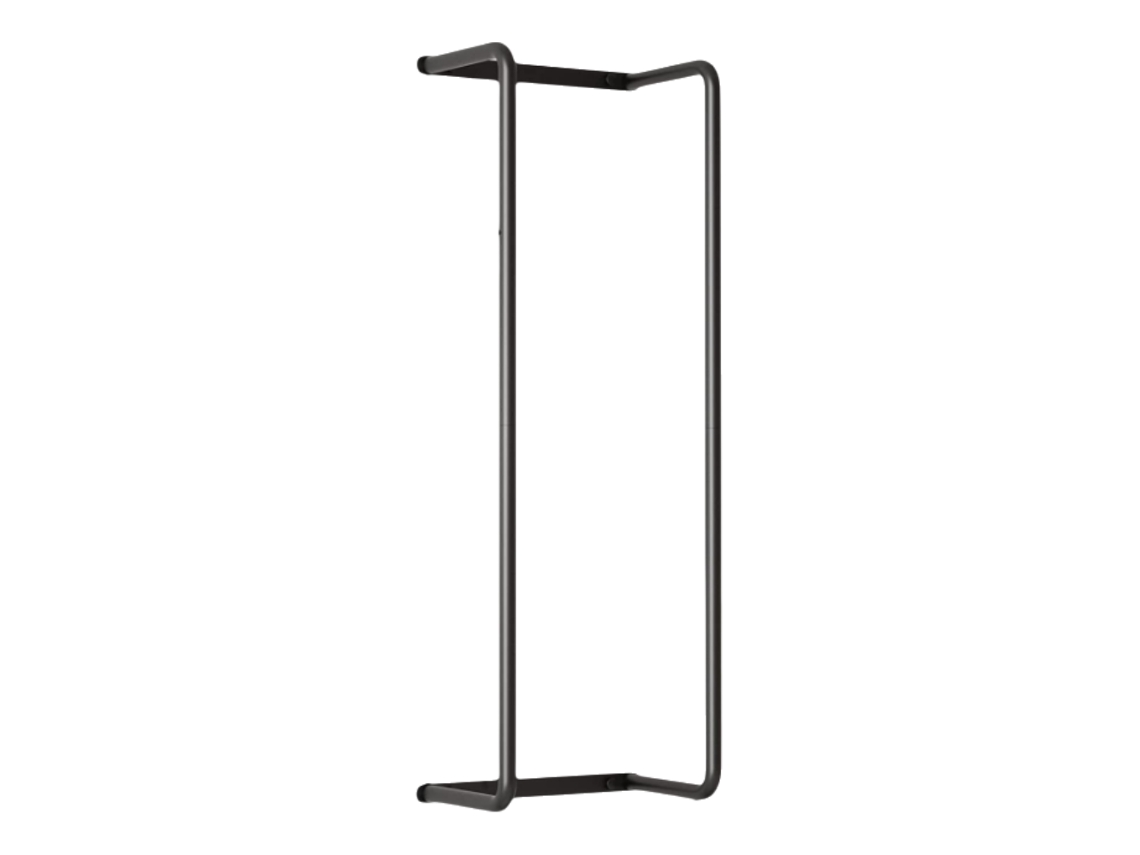 VVJIJILLY Suporte De Toalhas De Parede 75 Cm, Preto, Aço Inoxidável, Alta Capacidade