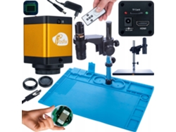 Conjunto de microscopio digital Earth Pro Mcep-0.5x + cámara Pegasus Pro de 12 MP – Alta precisión | HDMI | Base de silicona