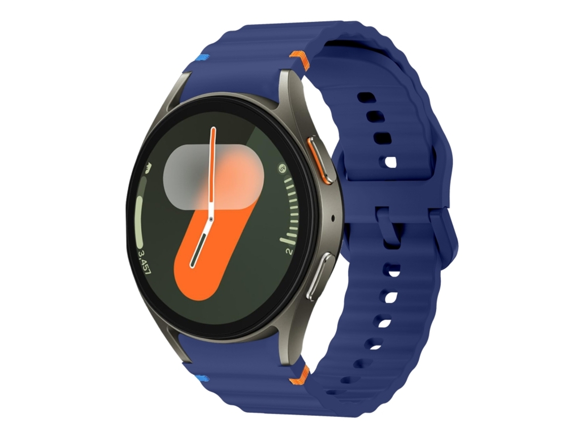 Correa para Samsung Galaxy Watch 7 (40 mm/44 mm) - Silicona cosida con diseño de ondas