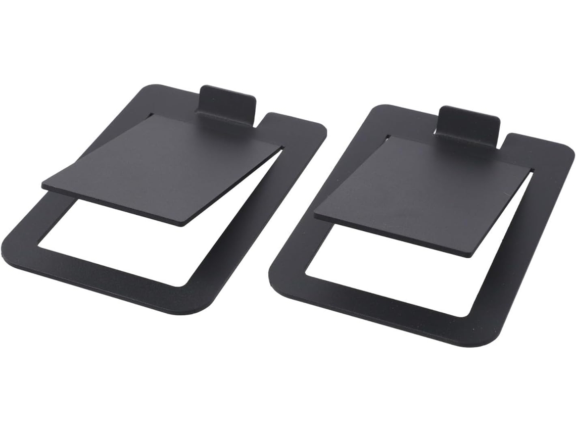 Juego De 2 Soportes Metálicos Para Altavoces Con Diseño De Escritorio En Ángulo Para Evitar
